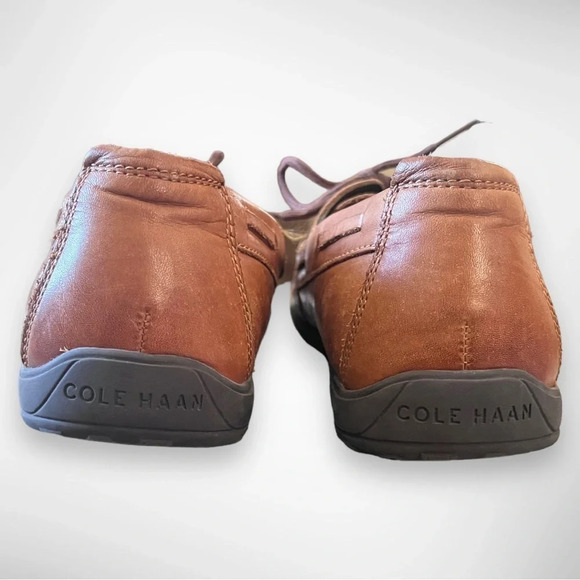 COLE HAAN Men's New Harbor 2 Boat Shoes‎ British Tan Size 9M | EUC - Picture 4 of 8